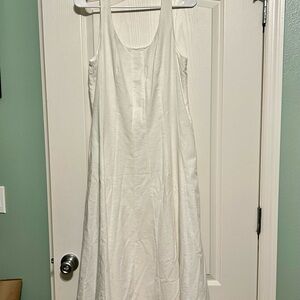 a new day White Scoop Neck Midi Tank Dress